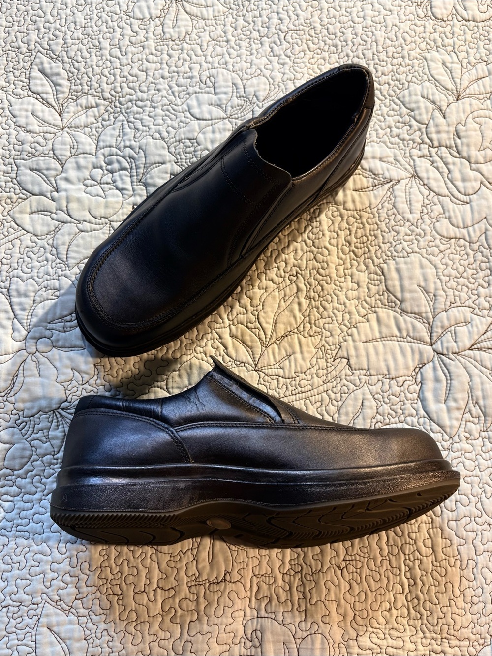 💥 Red Wing Black Leather Safety Toe EH Slip On Work Shoes Men’s 13 EE USA ❤️
